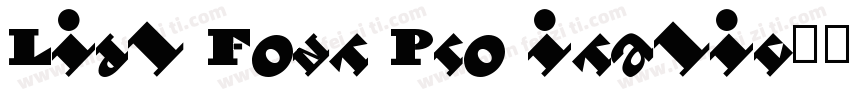 Lidl Font Pro italic字体转换